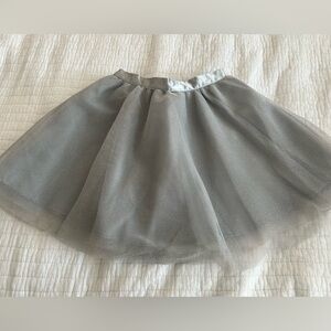 Girls Janie and Jack - Elegant Gray Tulle Skirt - NWT!  Size 6